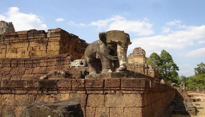 An architecture of the horse inside the pre rup temple
