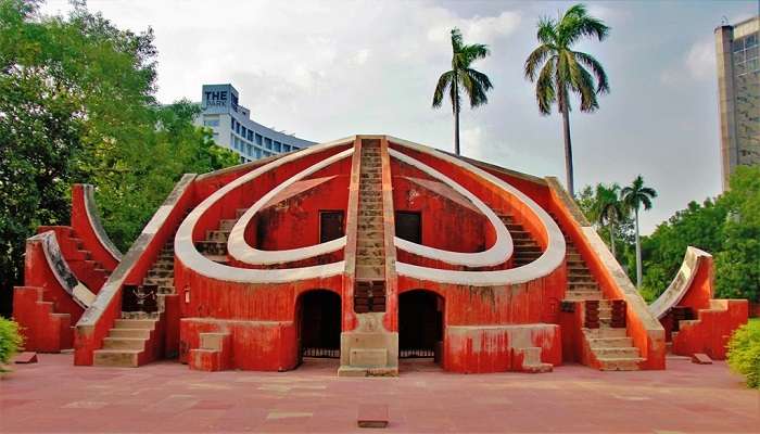 Jantar Mantar is a huge astronomy observatory in Delhi, India which has put together the instruments of a cosmic system,