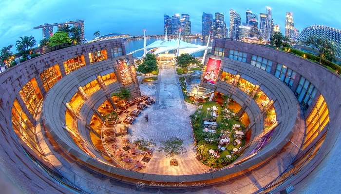 Jardin sur le toit de l'Esplanade, C’est l’une des meilleurs endroits à visiter à Singapour pour une lune de miel