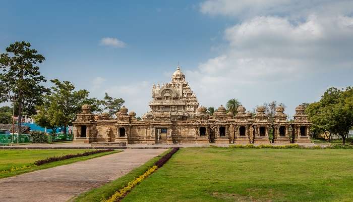 Wide Angle View of Kailasanatha Temple