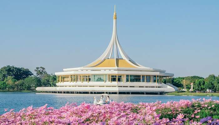 Revel in the tranquil surroundings of King Rama IX Park.