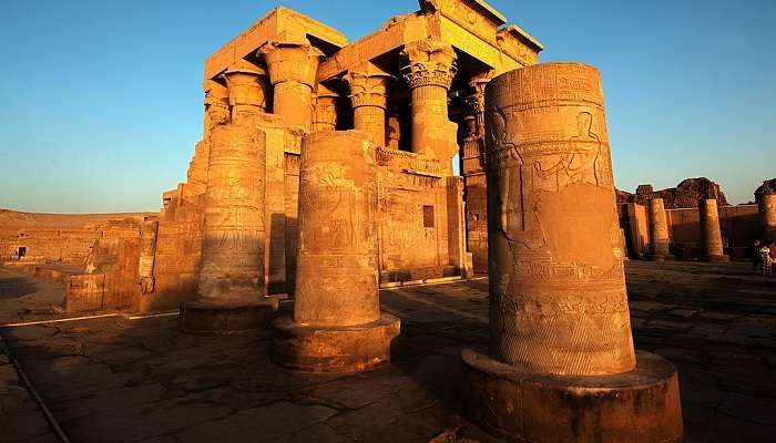 Sunset at Kom Ombo Temple.