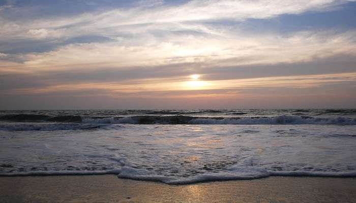 Kumbla Beach during sunset