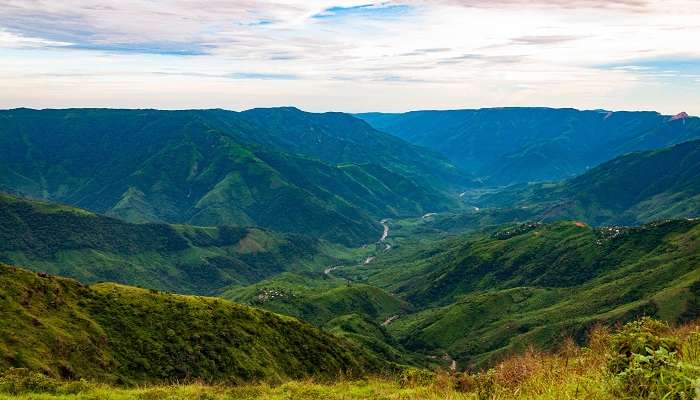 Sweeping views of Laitlum Canyon, one of the most captivating picnic spots in Shillong.
