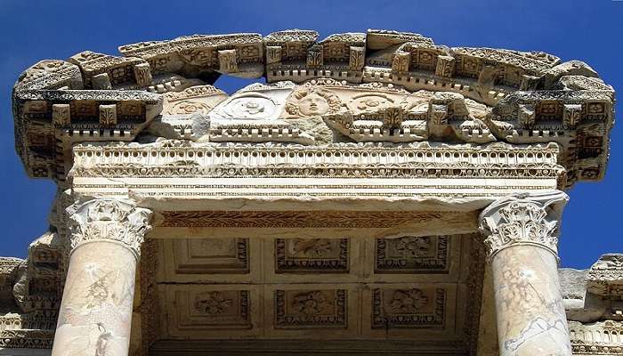 An enchanting view of Library of Celsus