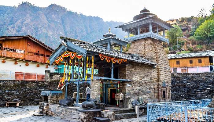 The historic Lakha Mandal temple, devoted to Lord Shiva