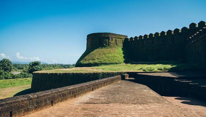 The landscape of Mirjan Fort in Karnataka.