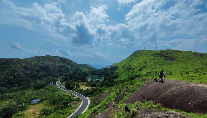 The picturesque view of Ilaveezhapoonchira in Kottayam, Kerala.