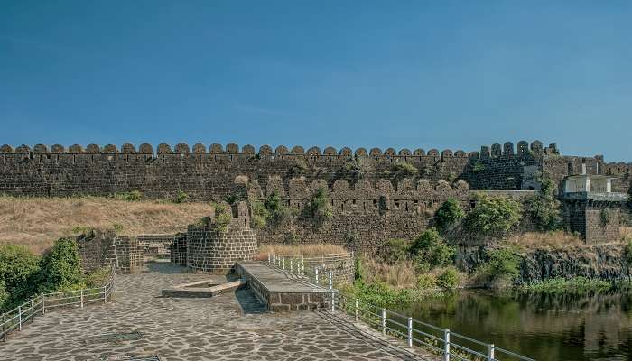 The scenic view of Naldurg Fort, Maharashtra.