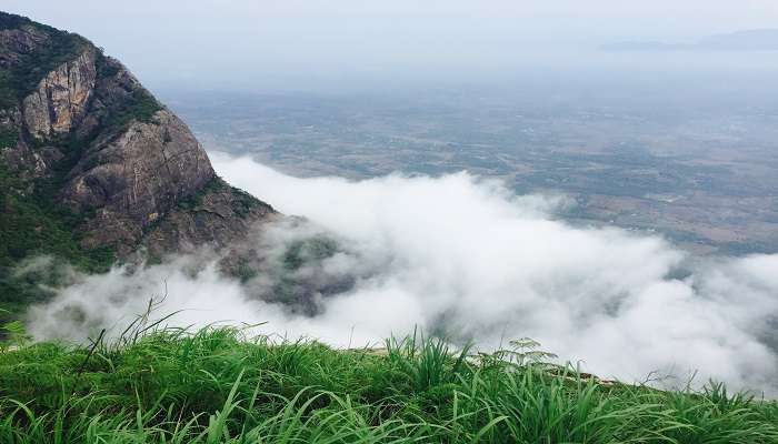 Clouds covered Nelliyampathy Hills