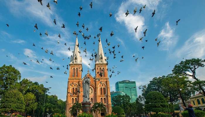 The Notre Dame Cathedral of Saigon attracts millions of tourists around the year.