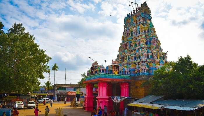 A spectacular view of Perur Temple