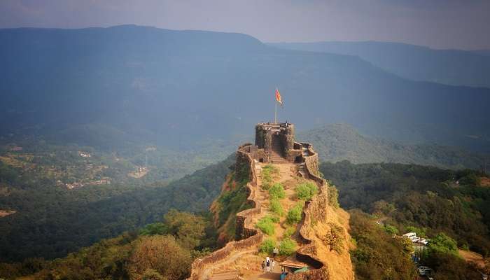 An amusing view of Pratapgad Fort