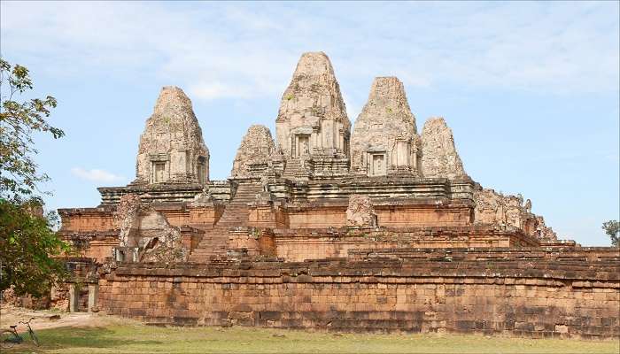 A breathtaking view of the famous temple in Cambodia