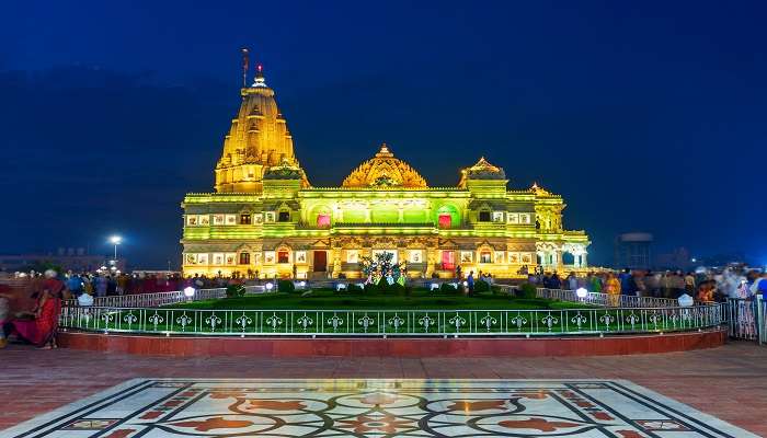 Exploring Prem Mandir in night is a beautiful experience that leaves you with a sense of devotion.