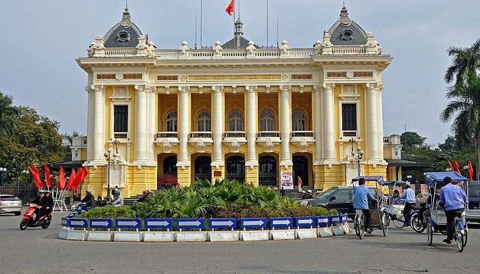 Hanoi Opera House is nearby this popular party spot.
