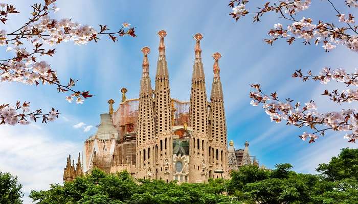 The Sagrada Familia in Barcelona is undoubtedly one of the most beautiful and famous landmarks in Europe