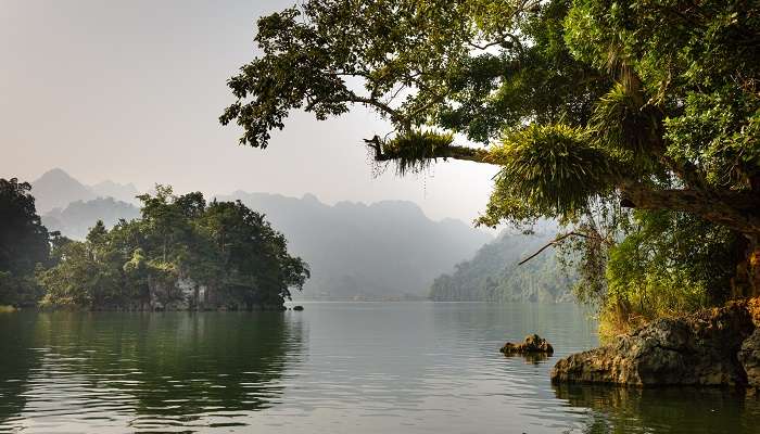 experience the beauty of Ba Be Lake that is the largest natural lake in Vietnam.