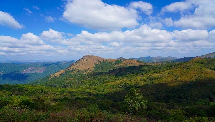 The breathtaking views of the Somvarpet mountains near Devaragundi Falls