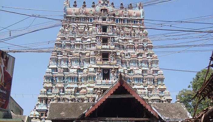 The stunning architecture of the Sri Kanthimathi Nellaiappar Temple near Krishnapuram Venkatachalapathy Temple