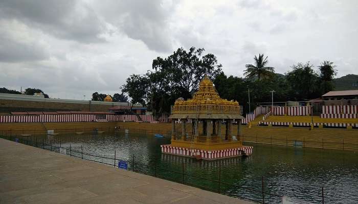 Danau Swami Pushkarini adalah salah satu tempat indah untuk dikunjungi di dekat Tirupati dalam jarak 50 km