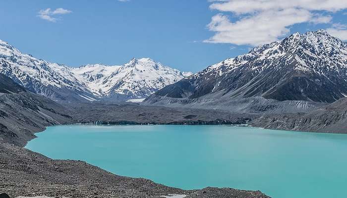 Lake Tasman in panorama mode.