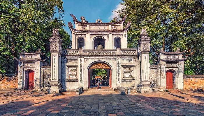  A blissful view of Temple of Literature, one of the amazing Places to Visit in Vietnam With Family