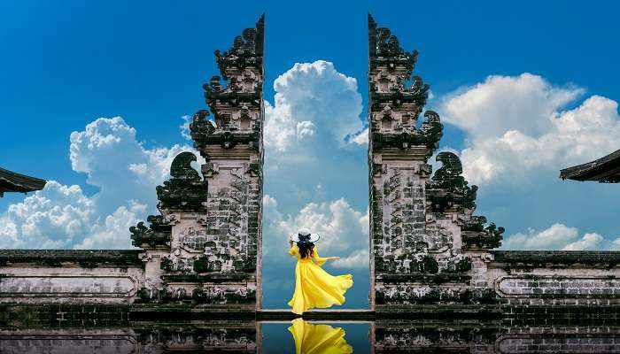A stunning view of the Gates of Heaven, one of the offbeat Places in Bali