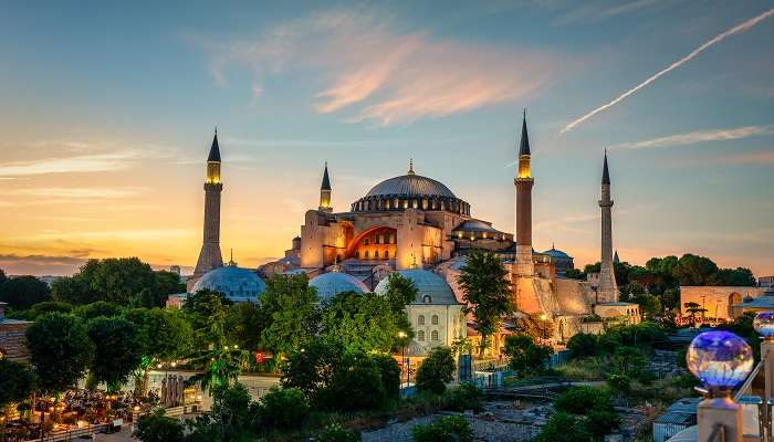A glorious view of The Hagia Sophia of Istanbul