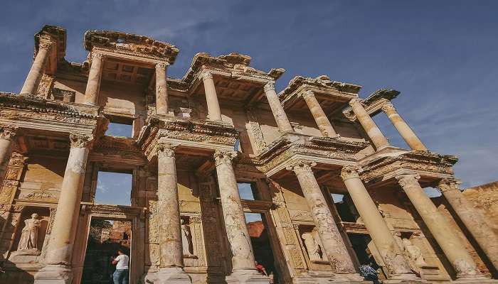 A stunning view of Library of Celsus