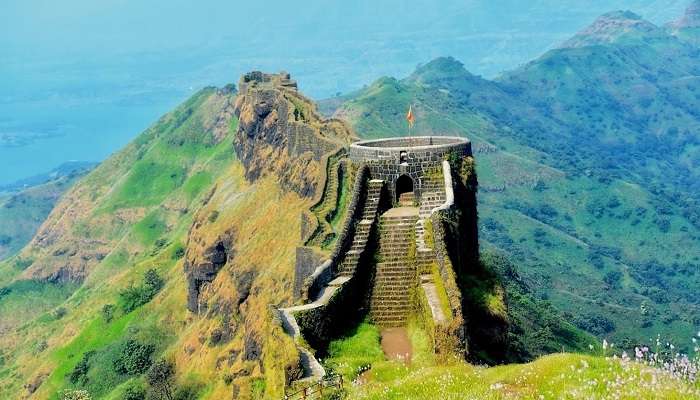 The Rajgad trek provides one of the most beautiful views of the surrounding treks