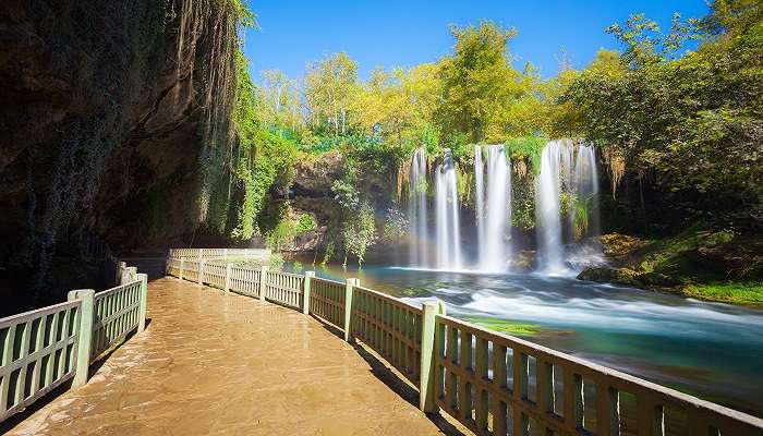 The beautiful Upper Duden Fall is located inside a park, Duden Waterfalls Park