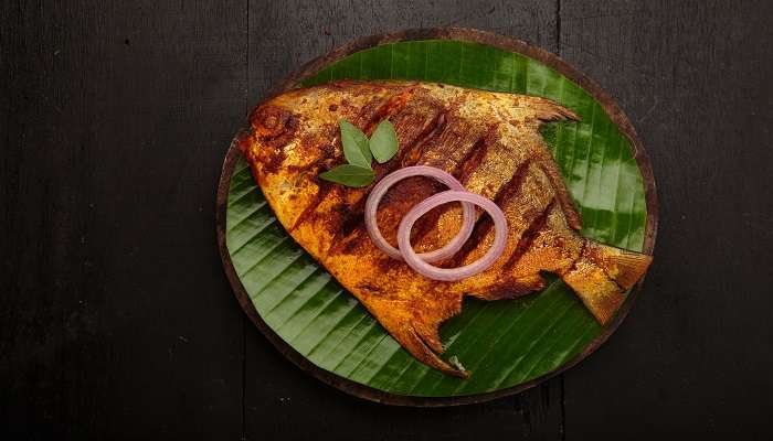 An image of an authentic fish preparation, which is akin to Thimmappa’s special fish preparations