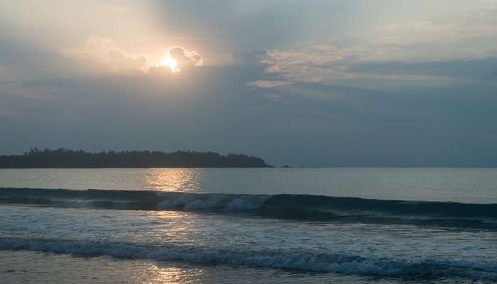 Picturesque view of the Kalkudah Beach in Sri Lanka