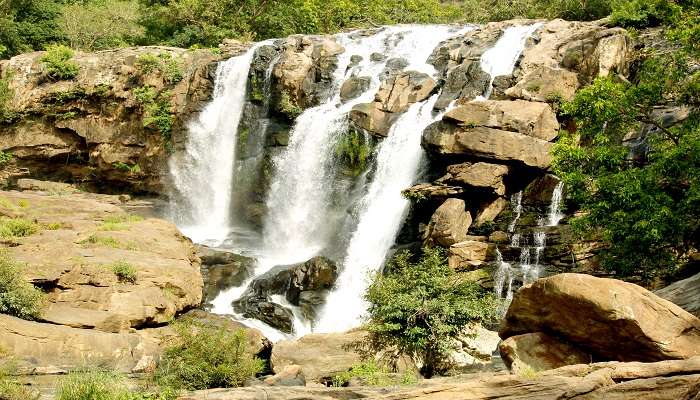 The surreal view of Thoovanam Waterfalls, Kerala.