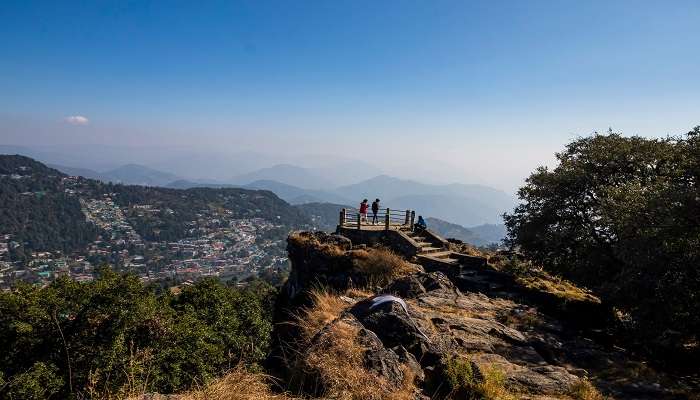 Indulging in panoramic views from Tiffin Top, one of the best offbeat places in Nainital.