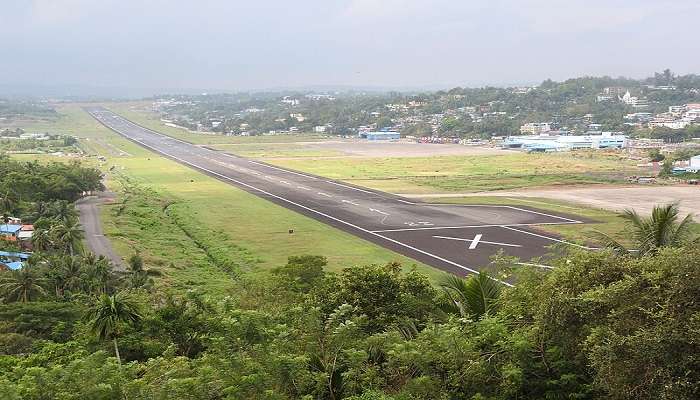 Ranway of Airport of Andaman 