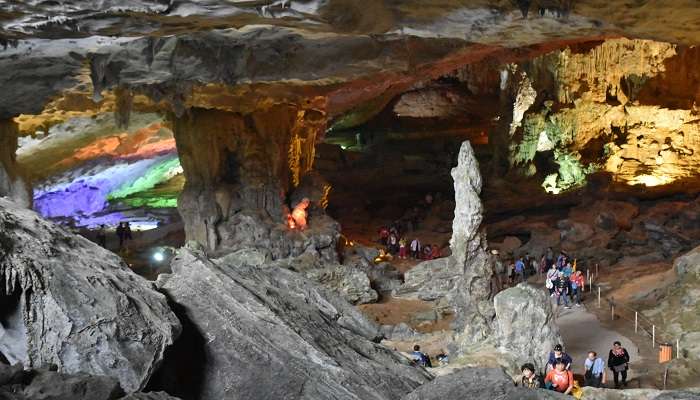 Sung Sot Cave, which is situated in the centre of the UNESCO World Heritage Area.