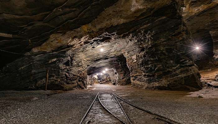 Sovereign Hill underground tracks make you visualise its glory in its time