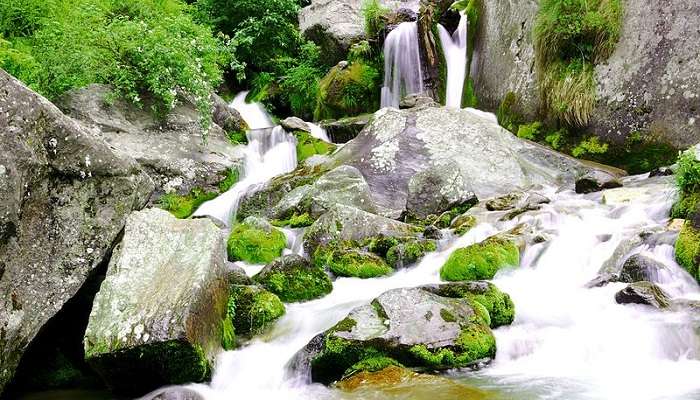 Picturesque Jogini Falls. This trek is an opportunity to gather an amazing sight and amazing for trekking near Manali.
