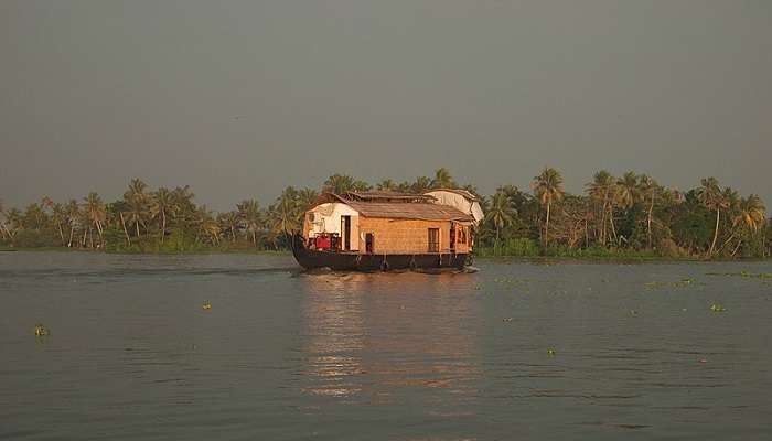 Vembanad Lake is a famous attraction near Paradise Resort Kumarakom Kerala.