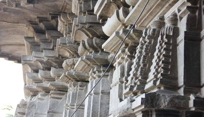 A view of the 1000 Pillar Temple, one of the best Places To Visit Near Hyderabad Within 150 Kms