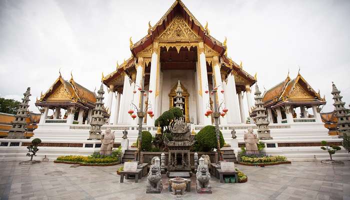 Royal temple of Wat Suthat is a must see destination 
