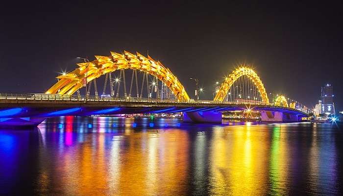  The Dragon Bridge is a sight to behold during the performance
