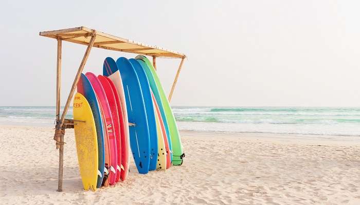 Weligama Beach provides a haven for Surfers and beginners.