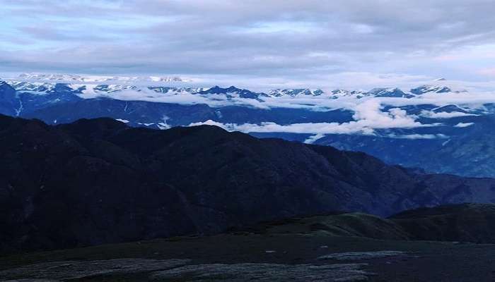 The beautiful Garhwal Himalayas, which can be viewed from the Chanap Valley trek