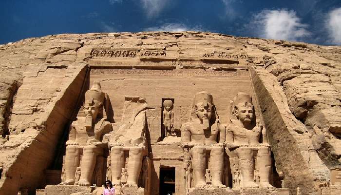  inside the Abu Simbel temple, highlighting the intricate details and grandeur of the ancient carving.