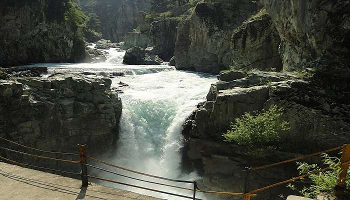 Explore the beauty of Aharbal Waterfall
