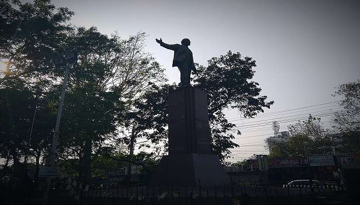 Vladimir Lenin Statue in Vijayawada. 