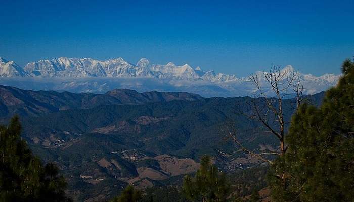 Beautiful mountain view of Ranikhet.